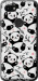 Чехол на Google Pixel 3a XL Панды 4318t-1713 (Белый)