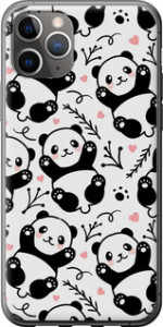 Чохол на iPhone 11 Pro Max Панди 4318t-1723 (Білий)