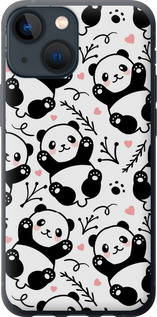 Чохол на iPhone 13 Mini Панди 4318t-2373 (Білий)