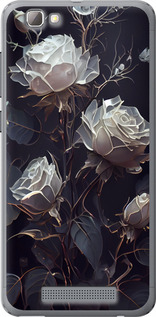 Чехол на ZTE A610 Розы 2 5550u-433 (Черный)