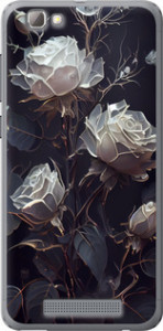Чехол на ZTE A610 Розы 2 5550u-433 (Black)