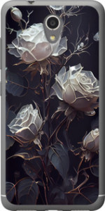 Чехол на ZTE A510 Розы 2 5550u-432 (Черный)