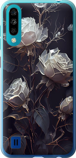 Чехол на ZTE Blade A7 2020 Розы 2 5550u-2108 (Черный)