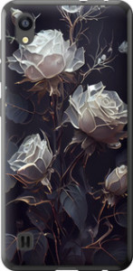 Чехол на ZTE Blade A5 2019 Розы 2 5550u-2109 (Черный)