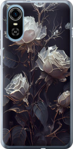 Чехол на ZTE Blade A31 Plus Розы 2 5550u-2637 (Черный)