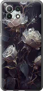 Чехол на Xiaomi Mi 11 Lite Розы 2 5550u-2281 (Black)