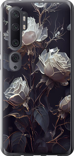 Чехол на Xiaomi Mi Note 10 Розы 2 5550t-1820 (Черный)
