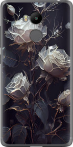 Чехол на Xiaomi Redmi 4 pro Розы 2 5550u-438 (Черный) для Xiaomi Redmi 4 Prime