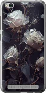 Чохол на Xiaomi Redmi 5A Рози 2 5550t-1133 (Чорний)