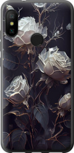 Чехол на Xiaomi Redmi 6 Pro Розы 2 5550u-1595 (Черный)