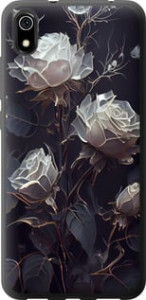 Чехол на Xiaomi Redmi 7A Розы 2 5550u-1716 (Черный)
