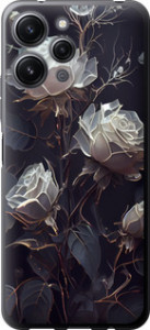 Чехол на Xiaomi Redmi 12 Розы 2 5550u-3114 (Черный)