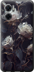 Чехол на Xiaomi Redmi Note 11E Розы 2 5550u-2634 (Черный)