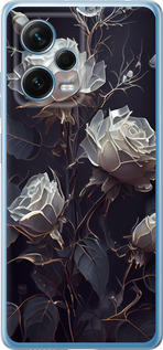 Чехол на Xiaomi Redmi Note 12 Pro+ 5G Розы 2 5550u-3612 (Черный)