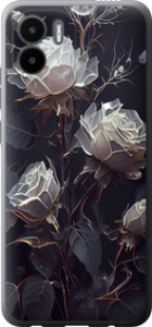 Чехол на Xiaomi Redmi A1 Розы 2 5550u-2768 (Черный) для Xiaomi Redmi A1