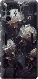 Чохол на Xiaomi Poco F4 GT Рози 2 5550u-2958 (Чорний)