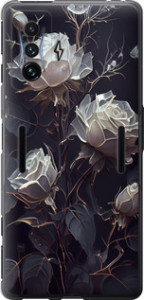 Чохол на Xiaomi Poco F4 GT Рози 2 5550u-2958 (Чорний)