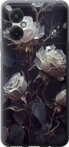 Чехол на Xiaomi Poco M5 Розы 2 5550u-2767 (Черный)