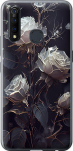 Чехол на Vivo Z5X Розы 2 5550u-1765 (Черный)