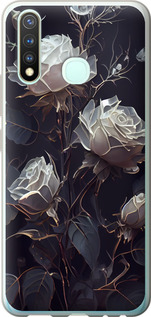 Чохол для Vivo Y19 Розы 2 5550u-630 (Чорний)
