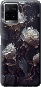 Чехол на Vivo Y33s Розы 2 5550u-2643 (Черный)