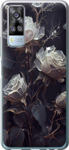 Чехол на Vivo Y51 2020 Розы 2 5550u-2241 (Черный)