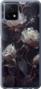 Чехол на Vivo Y52S Розы 2 5550u-2242 (Черный)