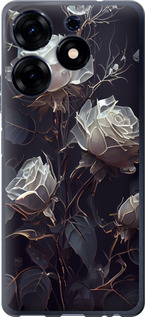 Чохол на Tecno Spark 10 Pro Рози 2 5550u-3022 (Black)