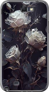 Чехол на Samsung Galaxy Note 2 N7100 Розы 2 5550u-17 (Черный)