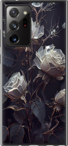 Чехол на Samsung Galaxy Note 20 Ultra Розы 2 5550u-2051 (Черный)