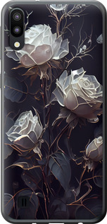 Чехол на Samsung Galaxy M10 Розы 2 5550u-1661 (Черный)