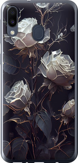 Чехол на Samsung Galaxy M20 Розы 2 5550t-1660 (Черный)