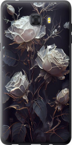 Чехол на Samsung Galaxy C9 Pro Розы 2 5550u-720 (Черный)