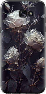Чехол на Samsung Galaxy A7 (2017) Розы 2 5550t-445 (Черный)