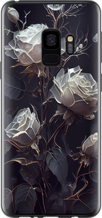 Чехол на Samsung Galaxy S9 Розы 2 5550u-1355 (Черный)