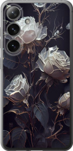 Чехол на Samsung Galaxy S24 Розы 2 5550u-3390 (Черный)