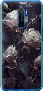 Чехол на Realme X2 Pro Розы 2 5550t-1866 (Black)