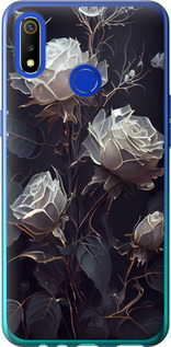 Чехол на Realme 3 Розы 2 5550u-1869 (Черный)