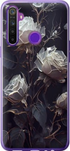Чехол на Realme 6i Розы 2 5550t-2059 (Черный)