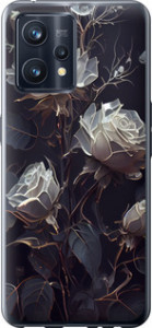 Чехол на Realme 9 Розы 2 5550u-2866 (Черный)