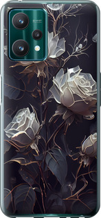 Чехол на Realme 9 Pro Розы 2 5550u-2595 (Черный)