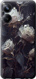 Чохол на Realme 10 Pro Рози 2 5550u-2945 (Чорний)