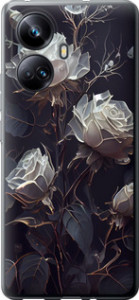 Чехол на Realme 10 Pro Plus Розы 2 5550u-2944 (Черный)