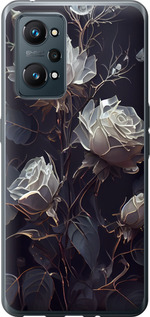 Чохол на Realme GT Neo 2 Рози 2 5550u-2489 (Чорний)
