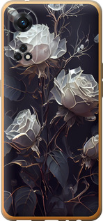 Чехол на Oppo Reno8 T Розы 2 5550u-2969 (Черный)