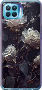 Чехол на Oppo A93 Розы 2 5550t-2185 (Черный)