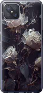 Чехол на Oppo A92S Розы 2 5550u-1926 (Черный)