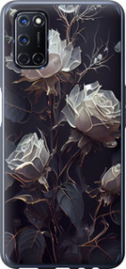 Чохол на Oppo A52 Рози 2 5550u-1930 (Чорний)