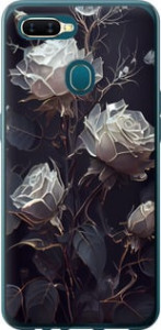Чехол на Oppo A5S Розы 2 5550u-1892 (Черный) для Oppo A5s