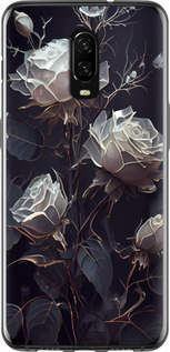 Чохол на OnePlus 6T Рози 2 5550u-1587 (Чорний)